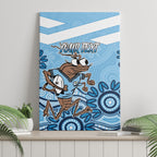 Custom NSW Blues Cockroach Blooded Aboriginal Inspired Canvas Wall Art