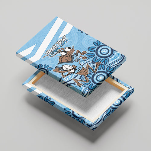 Custom NSW Blues Cockroach Blooded Aboriginal Inspired Canvas Wall Art