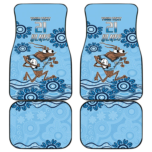 Custom NSW Blues Cockroach Blooded Aboriginal Inspired Car Mats