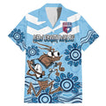 Custom NSW Blues Cockroach Blooded Aboriginal Inspired Family Matching Mermaid Dress and Hawaiian Shirt
