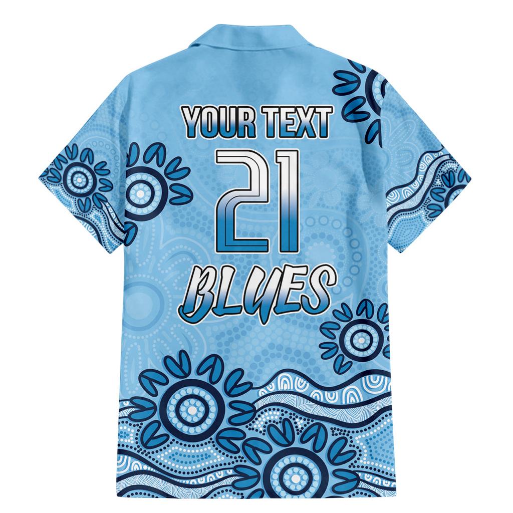 Custom NSW Blues Cockroach Blooded Aboriginal Inspired Family Matching Mermaid Dress and Hawaiian Shirt