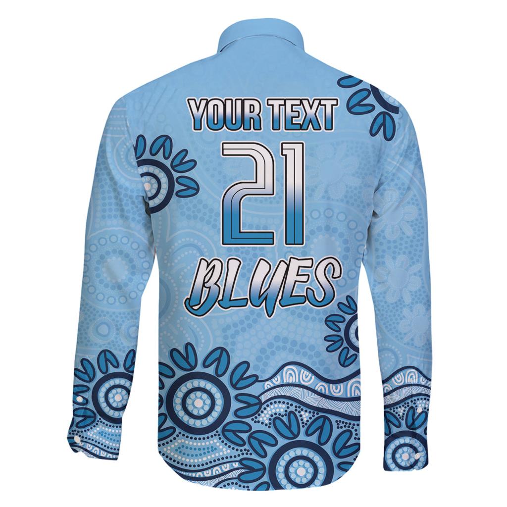 Custom NSW Blues Cockroach Blooded Aboriginal Inspired Family Matching Puletasi and Hawaiian Shirt