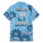 Custom NSW Blues Cockroach Blooded Aboriginal Inspired Family Matching Short Sleeve Bodycon Dress and Hawaiian Shirt