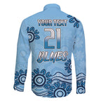 Custom NSW Blues Cockroach Blooded Aboriginal Inspired Family Matching Short Sleeve Bodycon Dress and Hawaiian Shirt