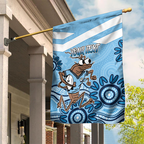 Custom NSW Blues Cockroach Blooded Aboriginal Inspired Garden Flag