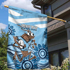 Custom NSW Blues Cockroach Blooded Aboriginal Inspired Garden Flag
