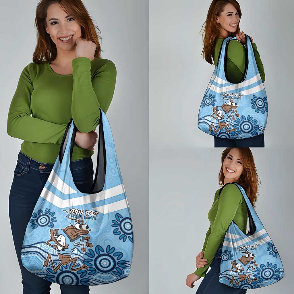 Custom NSW Blues Cockroach Blooded Aboriginal Inspired Grocery Bag