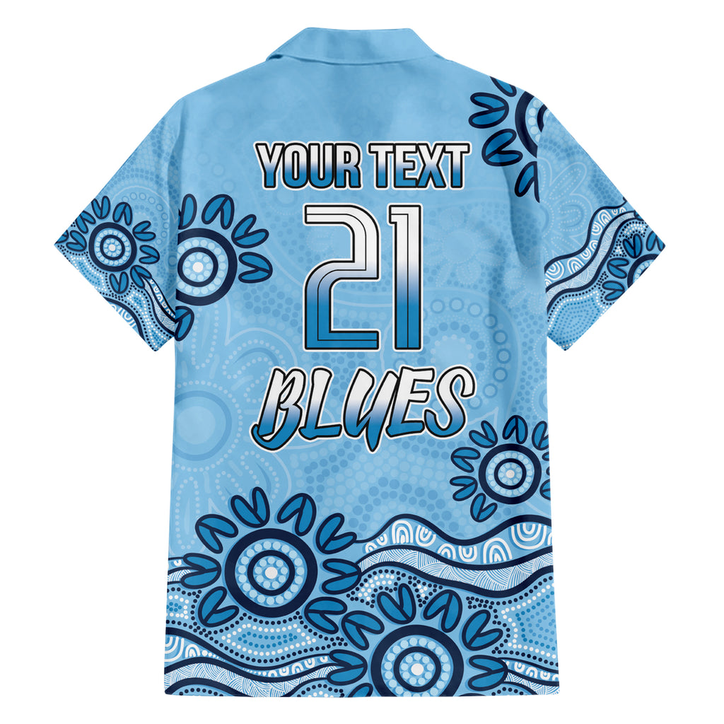 Custom NSW Blues Cockroach Blooded Aboriginal Inspired Hawaiian Shirt