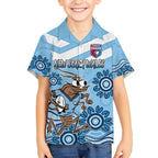 Custom NSW Blues Cockroach Blooded Aboriginal Inspired Hawaiian Shirt
