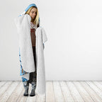 Custom NSW Blues Cockroach Blooded Aboriginal Inspired Hooded Blanket