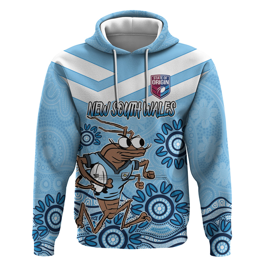 Custom NSW Blues Cockroach Blooded Aboriginal Inspired Hoodie