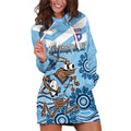 Custom NSW Blues Cockroach Blooded Aboriginal Inspired Hoodie Dress