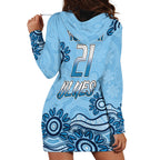 Custom NSW Blues Cockroach Blooded Aboriginal Inspired Hoodie Dress