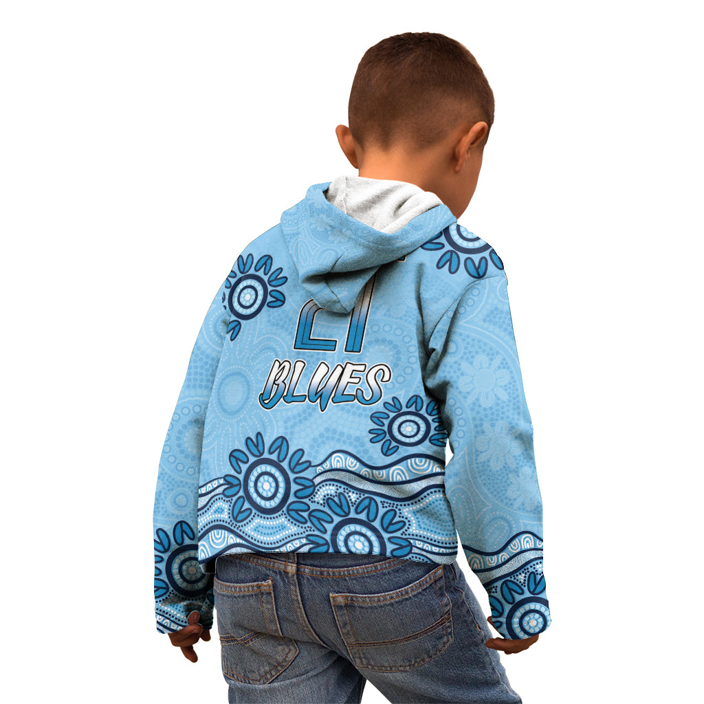 Custom NSW Blues Cockroach Blooded Aboriginal Inspired Kid Hoodie