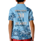 Custom NSW Blues Cockroach Blooded Aboriginal Inspired Kid Polo Shirt