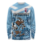 Custom NSW Blues Cockroach Blooded Aboriginal Inspired Long Sleeve Shirt
