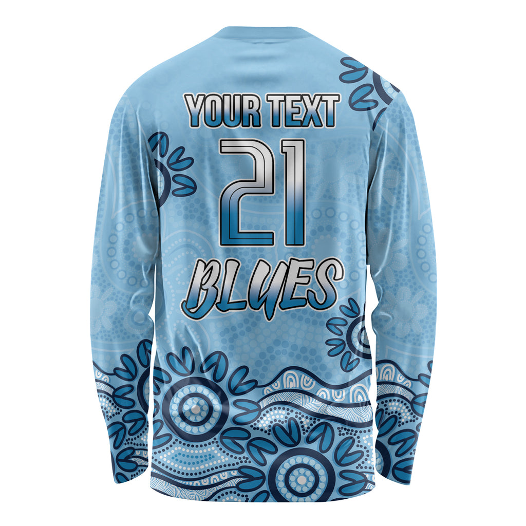 Custom NSW Blues Cockroach Blooded Aboriginal Inspired Long Sleeve Shirt
