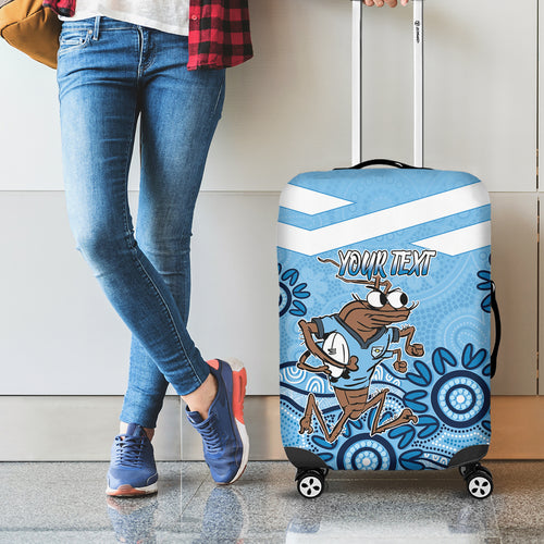 Custom NSW Blues Cockroach Blooded Aboriginal Inspired Luggage Cover