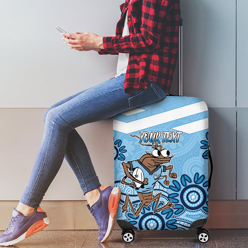 Custom NSW Blues Cockroach Blooded Aboriginal Inspired Luggage Cover