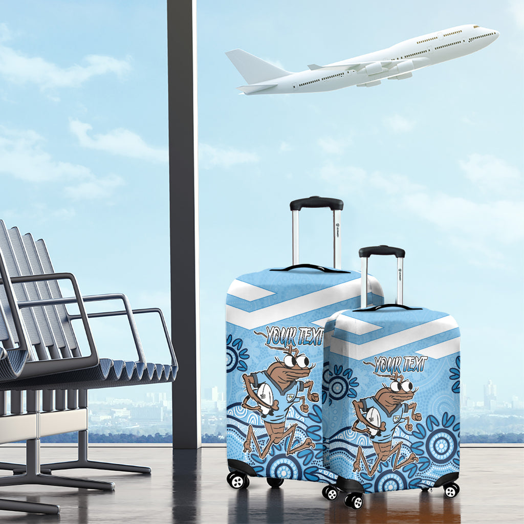 Custom NSW Blues Cockroach Blooded Aboriginal Inspired Luggage Cover