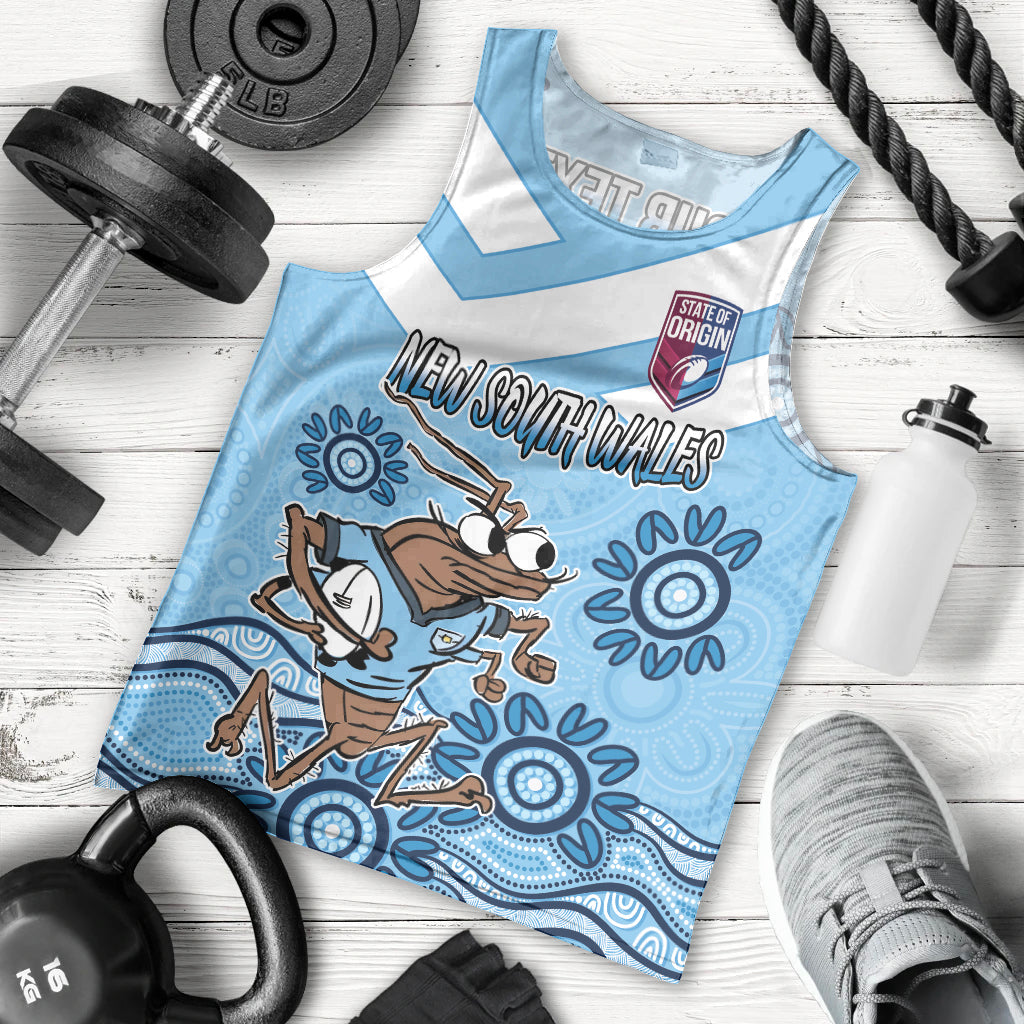 Custom NSW Blues Cockroach Blooded Aboriginal Inspired Men Tank Top