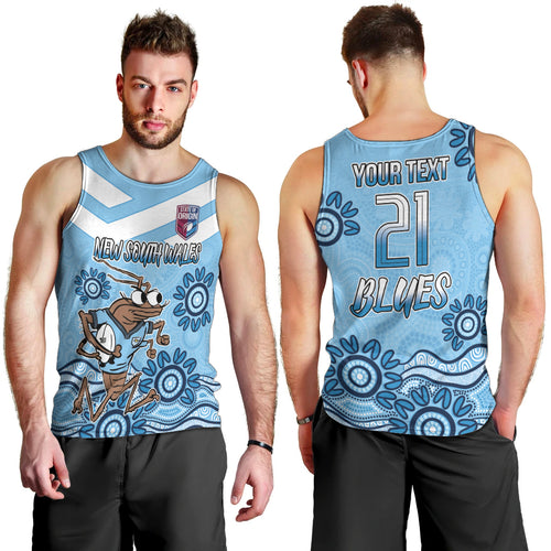 Custom NSW Blues Cockroach Blooded Aboriginal Inspired Men Tank Top