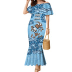 Custom NSW Blues Cockroach Blooded Aboriginal Inspired Mermaid Dress