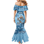 Custom NSW Blues Cockroach Blooded Aboriginal Inspired Mermaid Dress