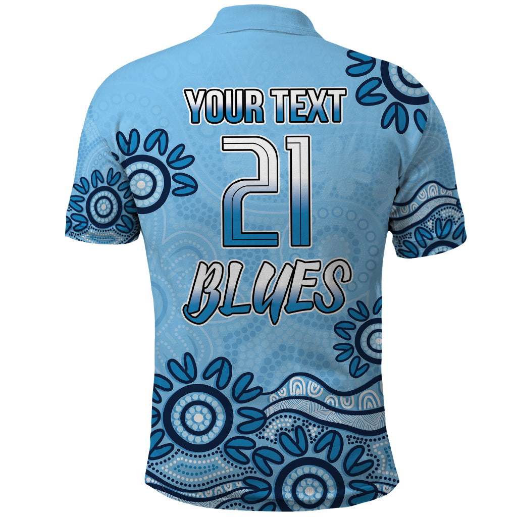 Custom NSW Blues Cockroach Blooded Aboriginal Inspired Polo Shirt