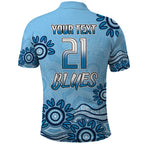 Custom NSW Blues Cockroach Blooded Aboriginal Inspired Polo Shirt