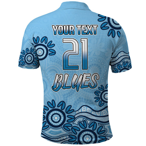 Custom NSW Blues Cockroach Blooded Aboriginal Inspired Polo Shirt