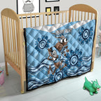 Custom NSW Blues Cockroach Blooded Aboriginal Inspired Quilt