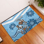 Custom NSW Blues Cockroach Blooded Aboriginal Inspired Rubber Doormat