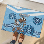 Custom NSW Blues Cockroach Blooded Aboriginal Inspired Rubber Doormat
