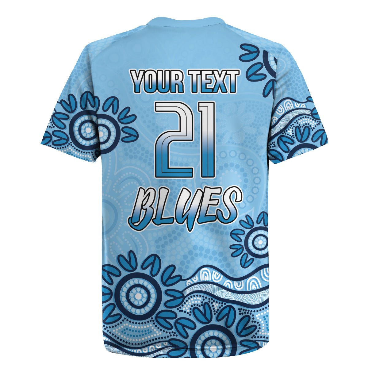 Custom NSW Blues Cockroach Blooded Aboriginal Inspired Rugby Jersey
