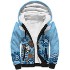Custom NSW Blues Cockroach Blooded Aboriginal Inspired Sherpa Hoodie