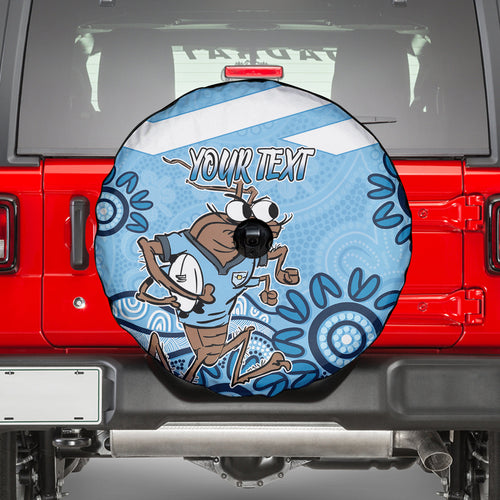 Custom NSW Blues Cockroach Blooded Aboriginal Inspired Spare Tire Cover
