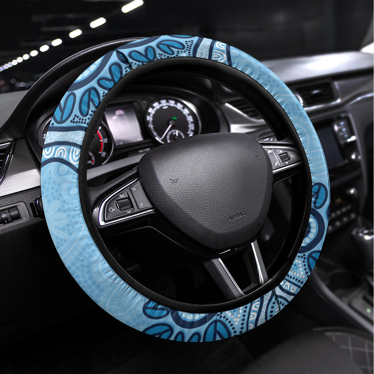 NSW Blues Cockroach Blooded Aboriginal Inspired Steering Wheel Cover
