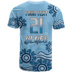 Custom NSW Blues Cockroach Blooded Aboriginal Inspired T Shirt