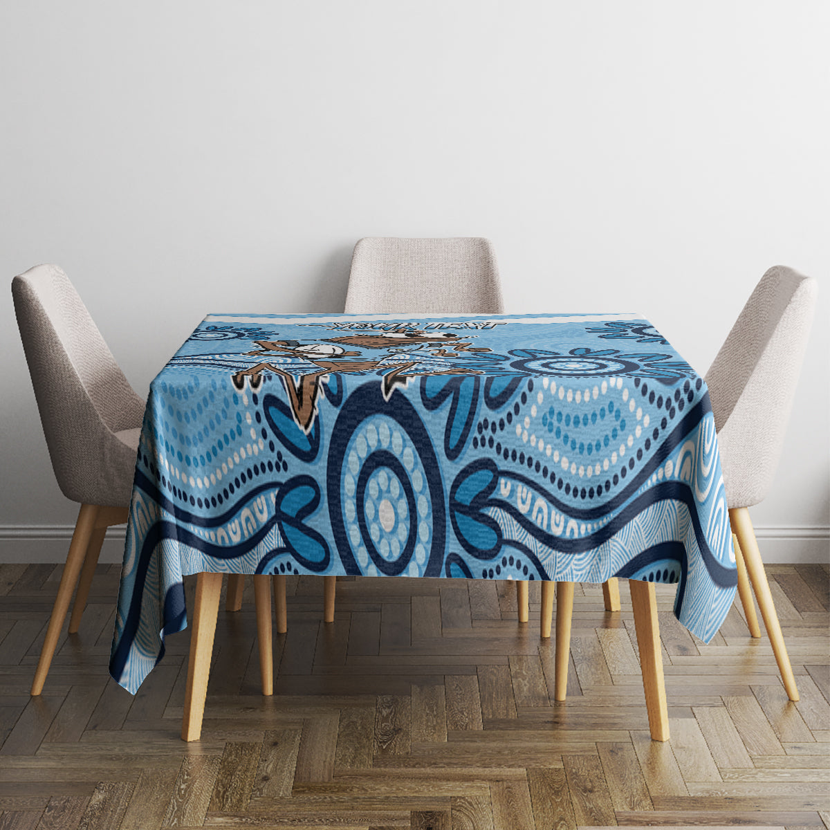 Custom NSW Blues Cockroach Blooded Aboriginal Inspired Tablecloth