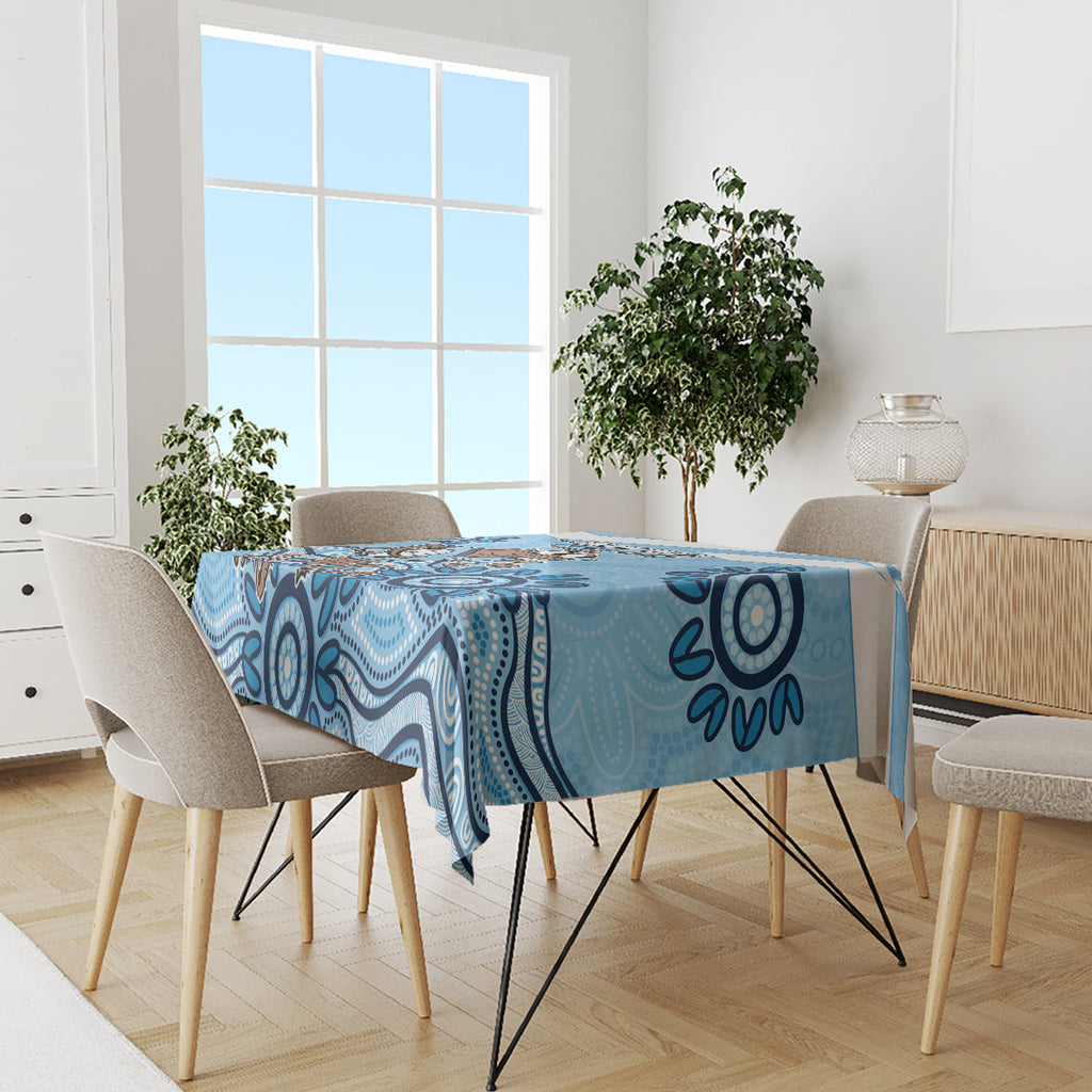 Custom NSW Blues Cockroach Blooded Aboriginal Inspired Tablecloth