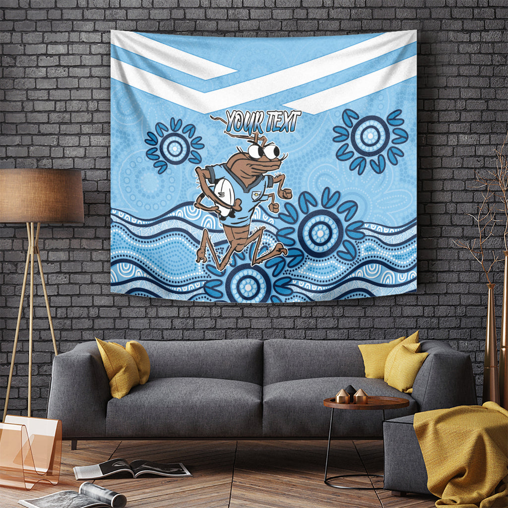 Custom NSW Blues Cockroach Blooded Aboriginal Inspired Tapestry