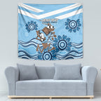 Custom NSW Blues Cockroach Blooded Aboriginal Inspired Tapestry