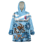 Custom NSW Blues Cockroach Blooded Aboriginal Inspired Wearable Blanket Hoodie