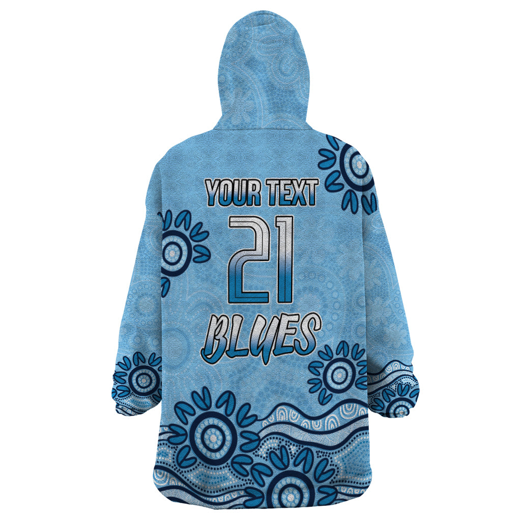 Custom NSW Blues Cockroach Blooded Aboriginal Inspired Wearable Blanket Hoodie