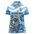 Custom NSW Blues Cockroach Blooded Aboriginal Inspired Women Polo Shirt
