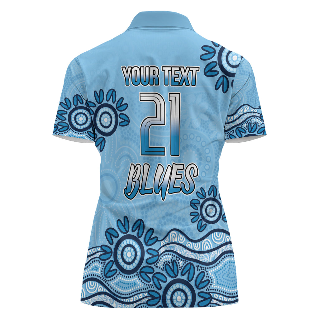 Custom NSW Blues Cockroach Blooded Aboriginal Inspired Women Polo Shirt