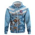 Custom NSW Blues Cockroach Blooded Aboriginal Inspired Zip Hoodie