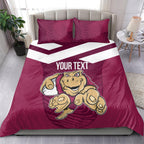 Custom Queensland Rugby Bedding Set Maroons Cane Toad Origin Sporty