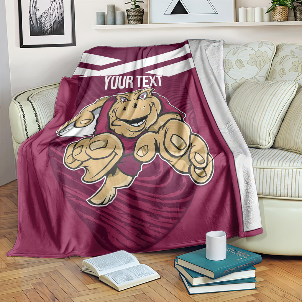 Custom Queensland Rugby Blanket Maroons Cane Toad Origin Sporty
